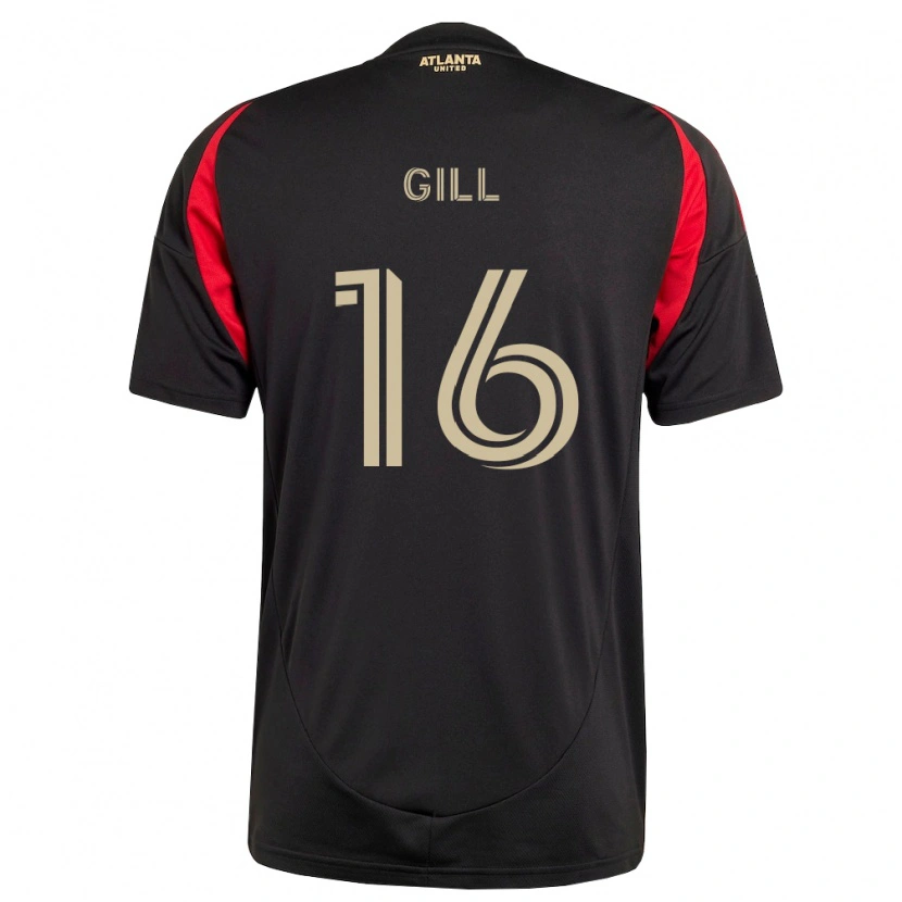 Danxen Barn Adrian Gill #16 Svart Röd Hemmatröja Matchtröjor 2026/27 Tröjor T-Tröja