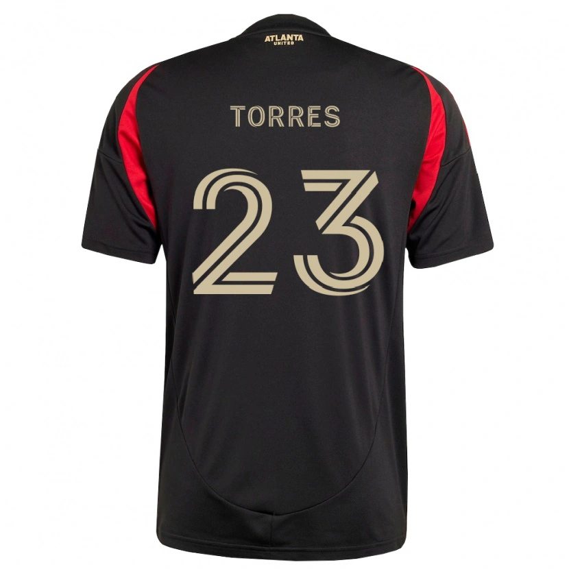 Danxen Barn Adyn Torres #23 Svart Röd Hemmatröja Matchtröjor 2026/27 Tröjor T-Tröja