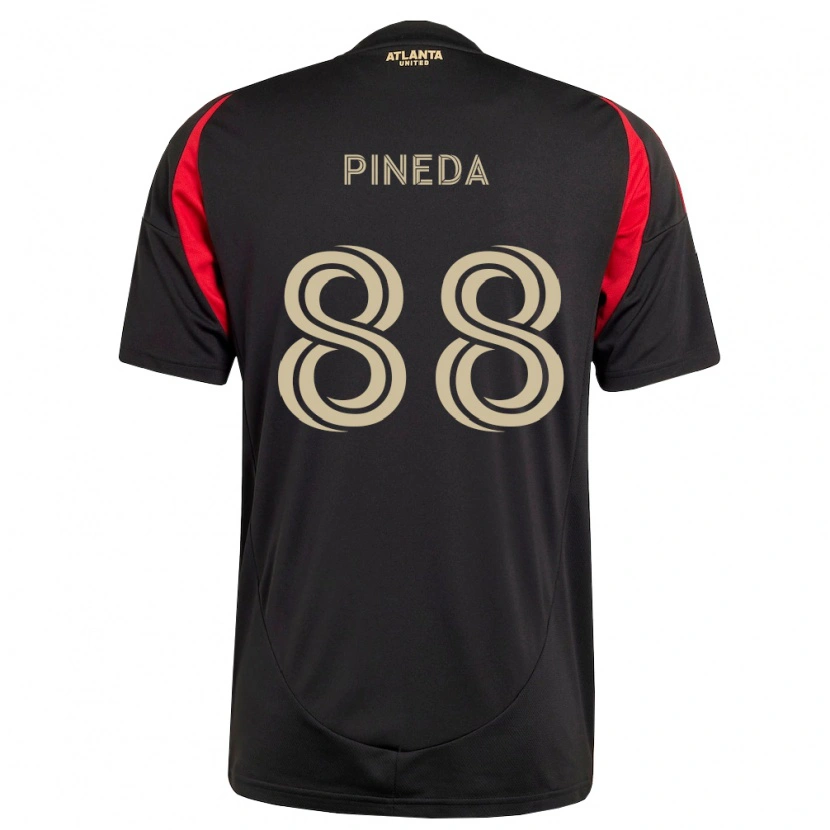 Danxen Barn Miguel Pineda #88 Svart Röd Hemmatröja Matchtröjor 2026/27 Tröjor T-Tröja