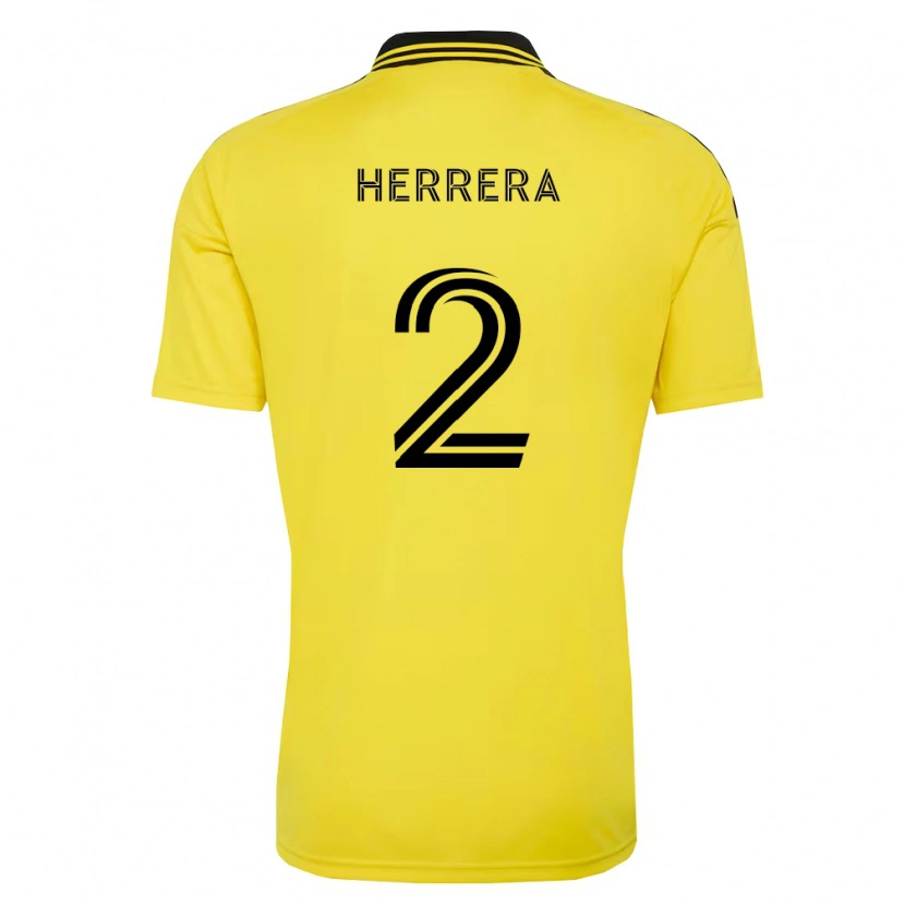 Danxen Barn Andrés Herrera #2 Gul Svart Hemmatröja Matchtröjor 2026/27 Tröjor T-Tröja