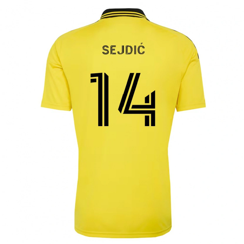 Danxen Barn Amar Sejdić #14 Gul Svart Hemmatröja Matchtröjor 2026/27 Tröjor T-Tröja