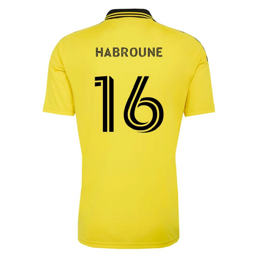 Danxen Barn Taha Habroune #16 Gul Svart Hemmatröja Matchtröjor 2026/27 Tröjor T-Tröja