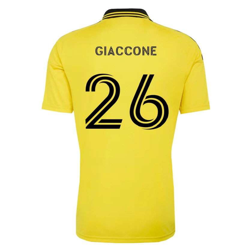 Danxen Barn Lautaro Giaccone #26 Gul Svart Hemmatröja Matchtröjor 2026/27 Tröjor T-Tröja
