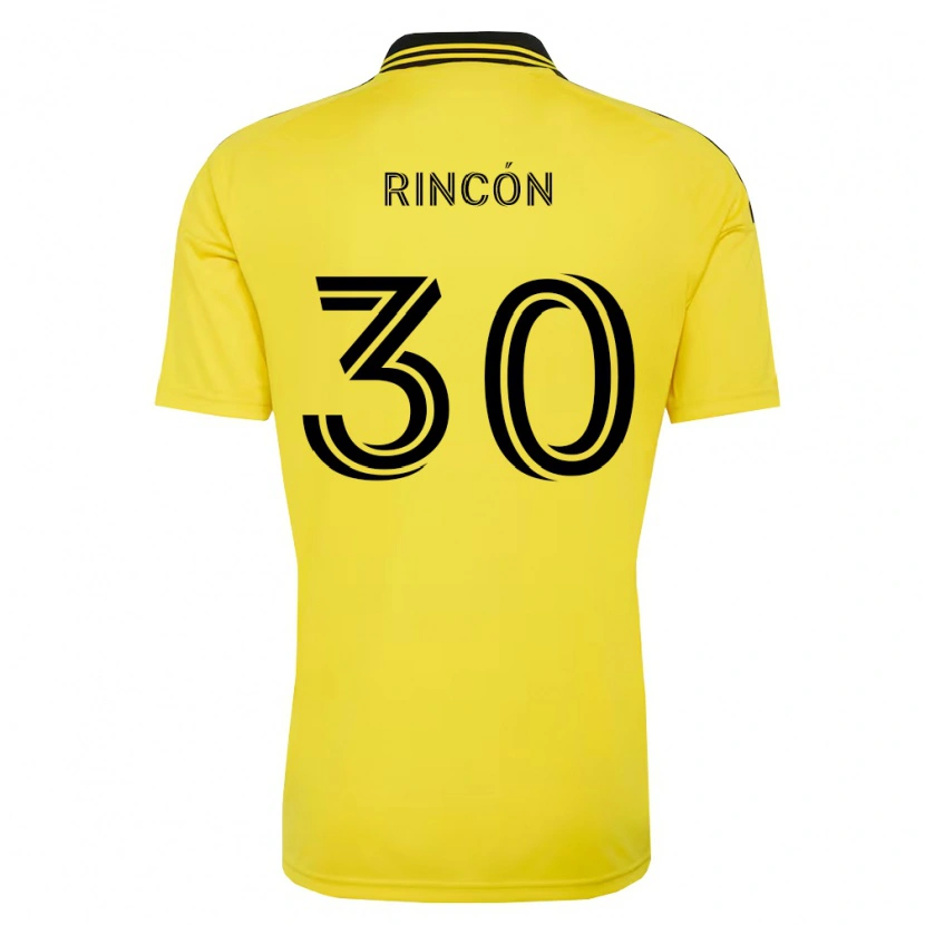 Danxen Barn Nicolás Rincón #30 Gul Svart Hemmatröja Matchtröjor 2026/27 Tröjor T-Tröja