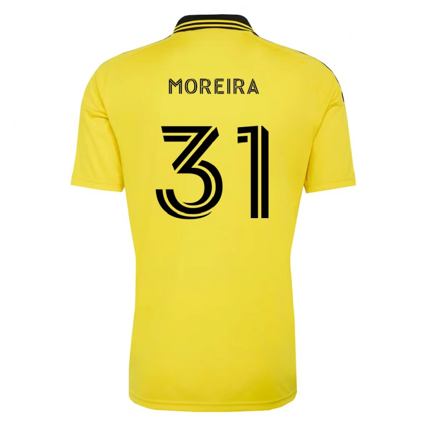 Danxen Barn Steven Moreira #31 Gul Svart Hemmatröja Matchtröjor 2026/27 Tröjor T-Tröja