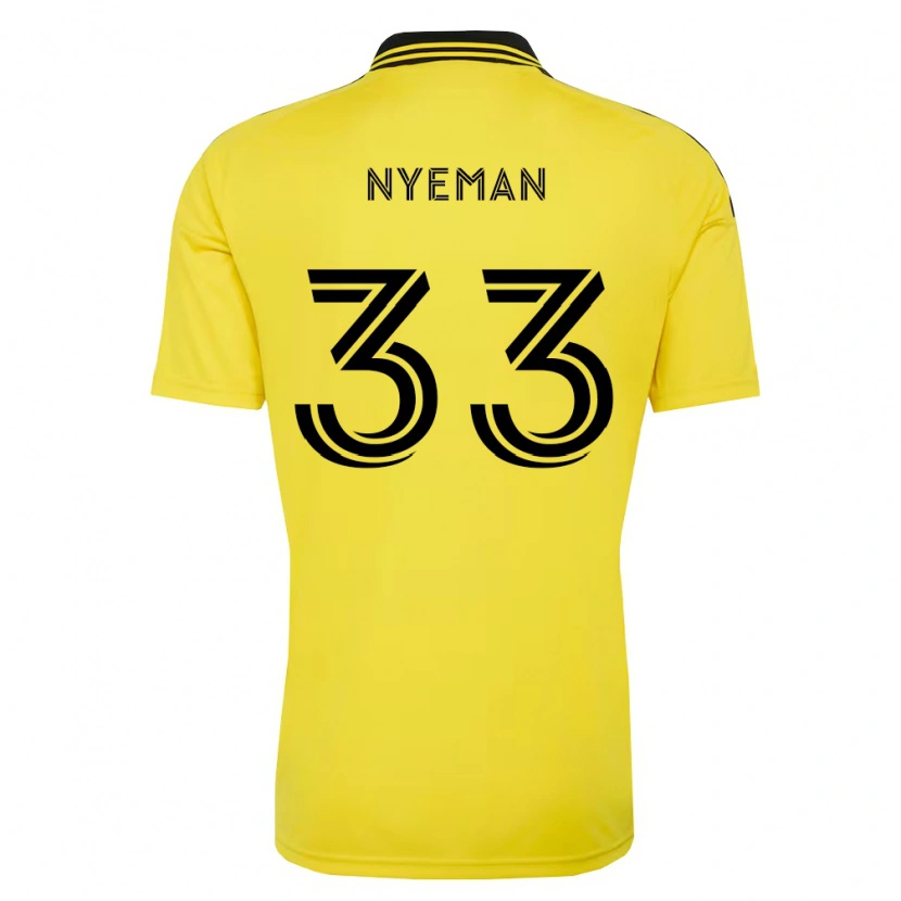 Danxen Barn Moses Nyeman #33 Gul Svart Hemmatröja Matchtröjor 2026/27 Tröjor T-Tröja