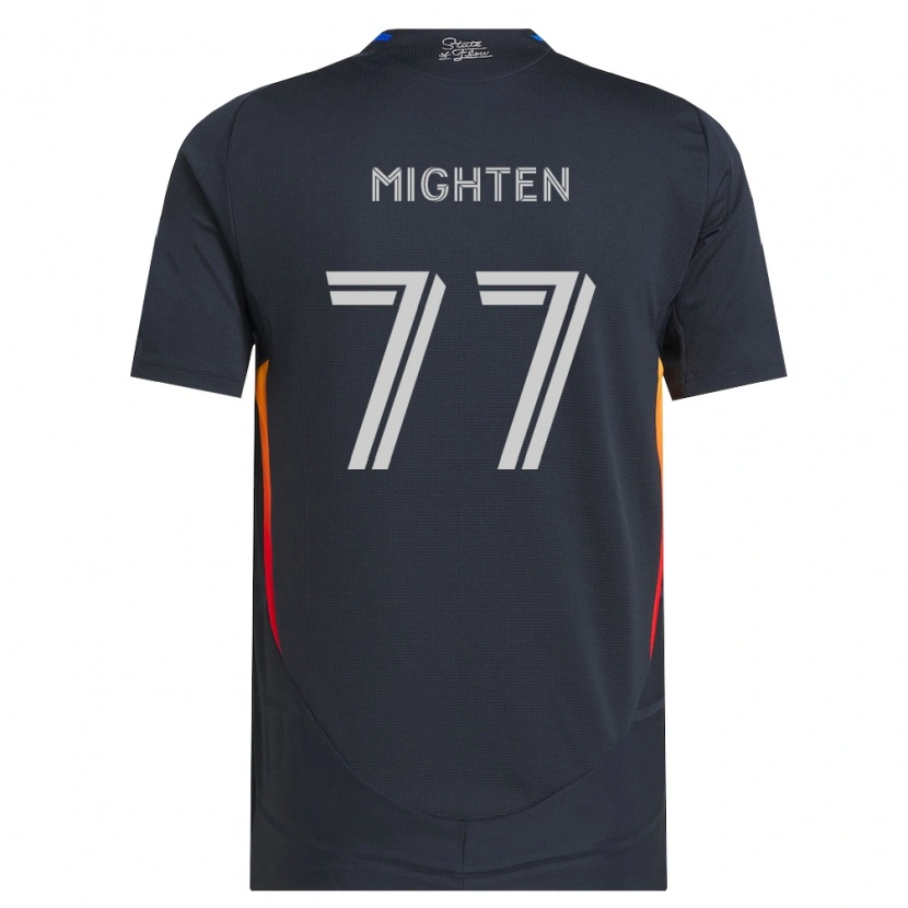 Danxen Barn Alex Mighten #77 Mörkgrå Röd Hemmatröja Matchtröjor 2026/27 Tröjor T-Tröja