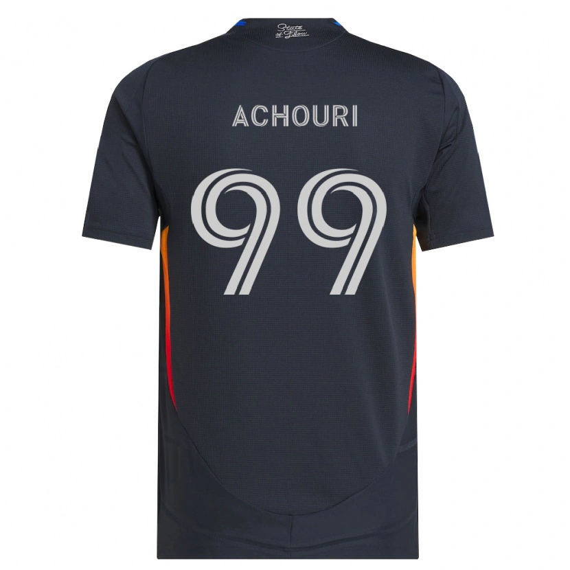 Danxen Barn Elias Achouri #99 Mörkgrå Röd Hemmatröja Matchtröjor 2026/27 Tröjor T-Tröja