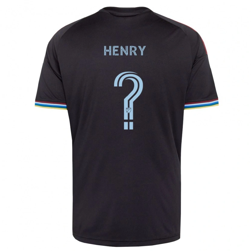 Danxen Barn Parker Henry #0 Svart Himmelsblå Hemmatröja Matchtröjor 2026/27 Tröjor T-Tröja