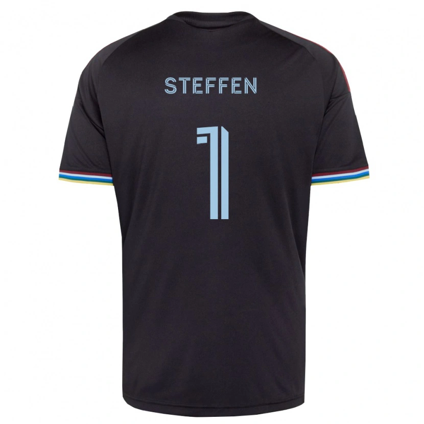 Danxen Barn Zack Steffen #1 Svart Himmelsblå Hemmatröja Matchtröjor 2026/27 Tröjor T-Tröja