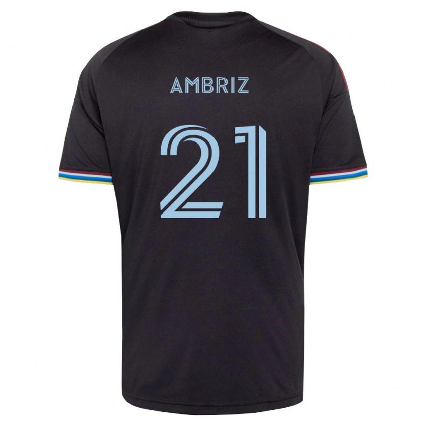 Danxen Barn Diego Ambriz #21 Svart Himmelsblå Hemmatröja Matchtröjor 2026/27 Tröjor T-Tröja
