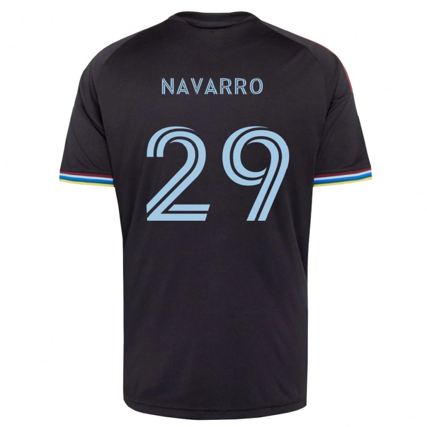 Danxen Barn Miguel Navarro #29 Svart Himmelsblå Hemmatröja Matchtröjor 2026/27 Tröjor T-Tröja