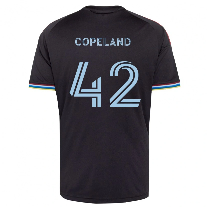 Danxen Barn Josh Copeland #42 Svart Himmelsblå Hemmatröja Matchtröjor 2026/27 Tröjor T-Tröja