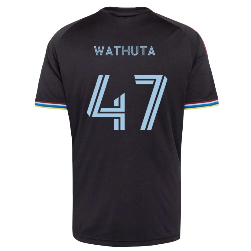 Danxen Barn Sydney Wathuta #47 Svart Himmelsblå Hemmatröja Matchtröjor 2026/27 Tröjor T-Tröja