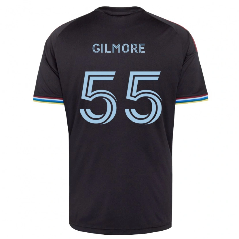 Danxen Barn Grant Gilmore #55 Svart Himmelsblå Hemmatröja Matchtröjor 2026/27 Tröjor T-Tröja