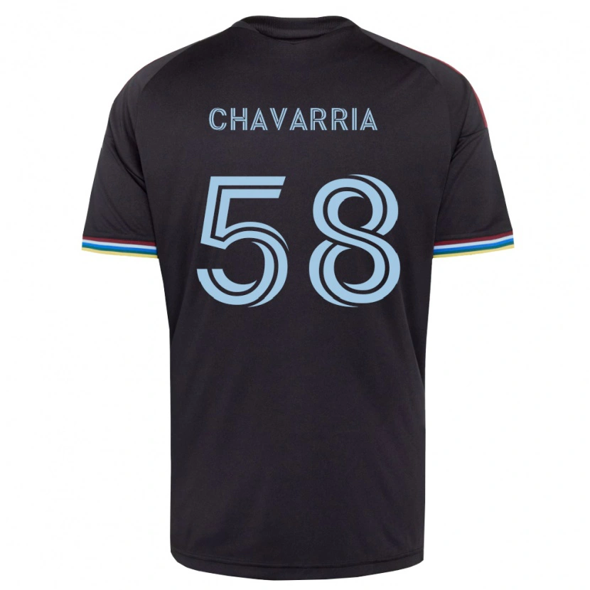 Danxen Barn Keith Chavarria #58 Svart Himmelsblå Hemmatröja Matchtröjor 2026/27 Tröjor T-Tröja