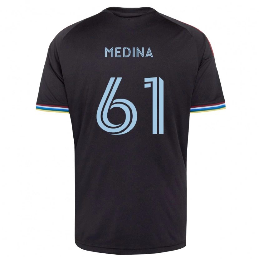 Danxen Barn Leonardo Medina #61 Svart Himmelsblå Hemmatröja Matchtröjor 2026/27 Tröjor T-Tröja
