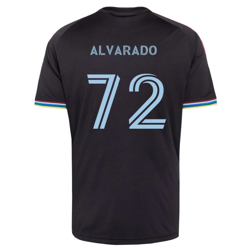 Danxen Barn Miguel Alvarado #72 Svart Himmelsblå Hemmatröja Matchtröjor 2026/27 Tröjor T-Tröja