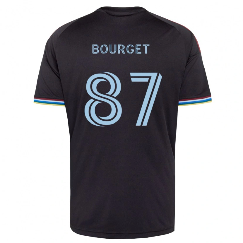 Danxen Barn Sebastian Bourget #87 Svart Himmelsblå Hemmatröja Matchtröjor 2026/27 Tröjor T-Tröja