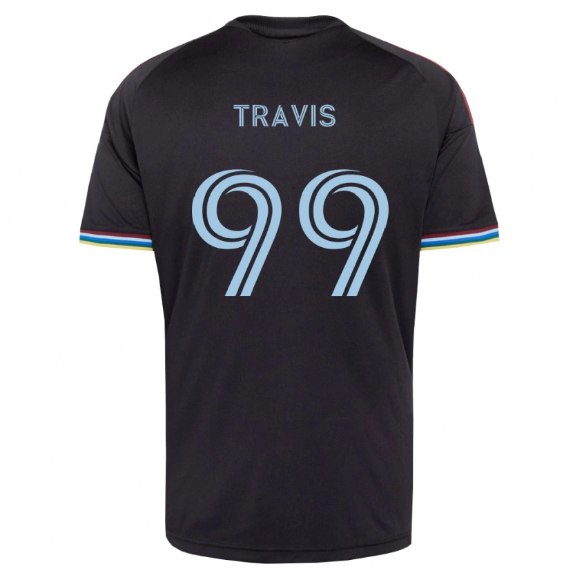 Danxen Barn Jackson Travis #99 Svart Himmelsblå Hemmatröja Matchtröjor 2026/27 Tröjor T-Tröja