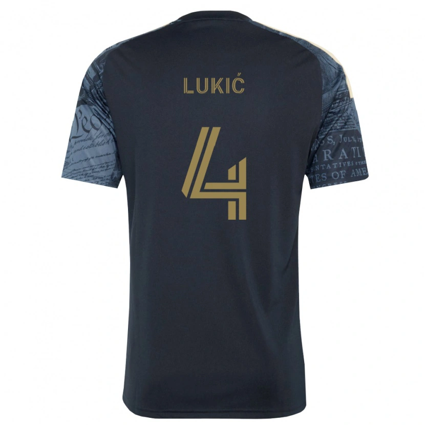 Danxen Barn Jovan Lukić #4 Marinblå Brun Hemmatröja Matchtröjor 2026/27 Tröjor T-Tröja