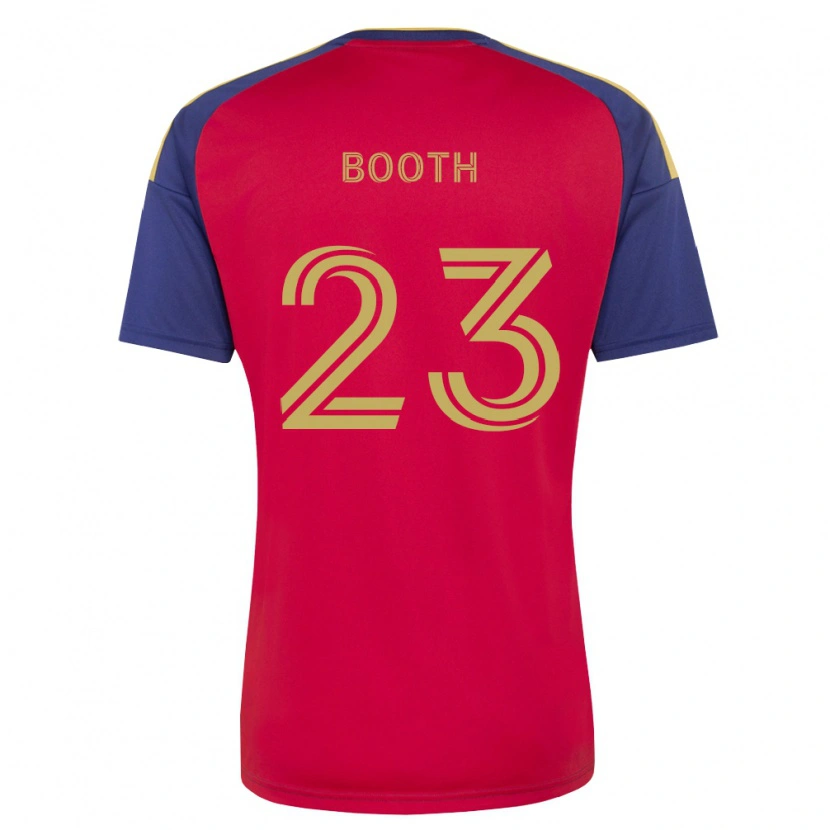 Danxen Barn Zach Booth #23 Kungligt Blå Brun Röd Hemmatröja Matchtröjor 2026/27 Tröjor T-Tröja
