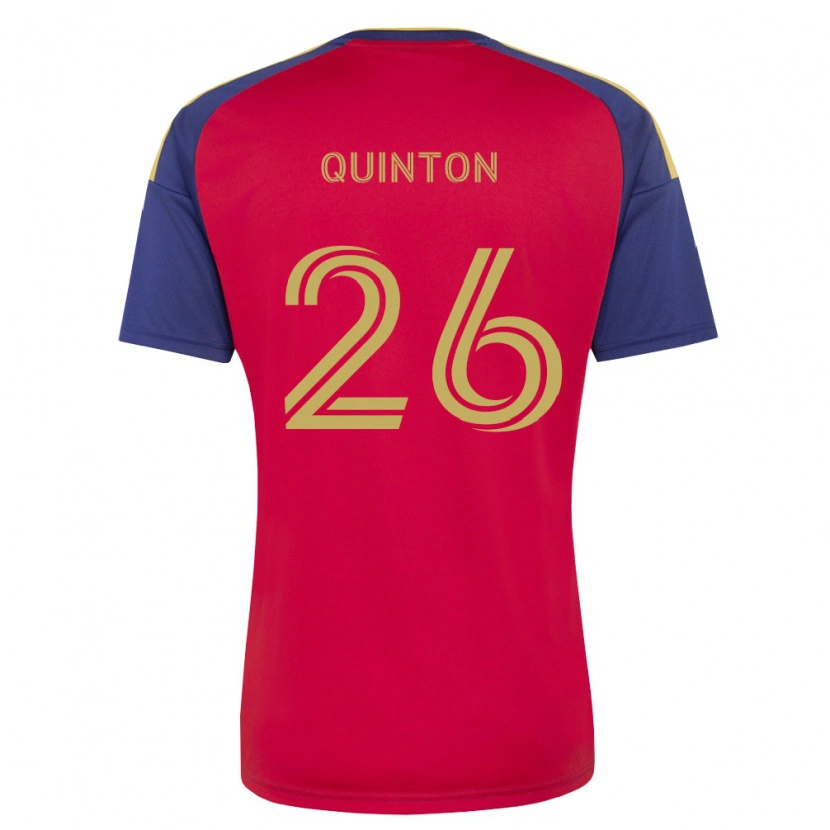 Danxen Barn Philip Quinton #26 Kungligt Blå Brun Röd Hemmatröja Matchtröjor 2026/27 Tröjor T-Tröja