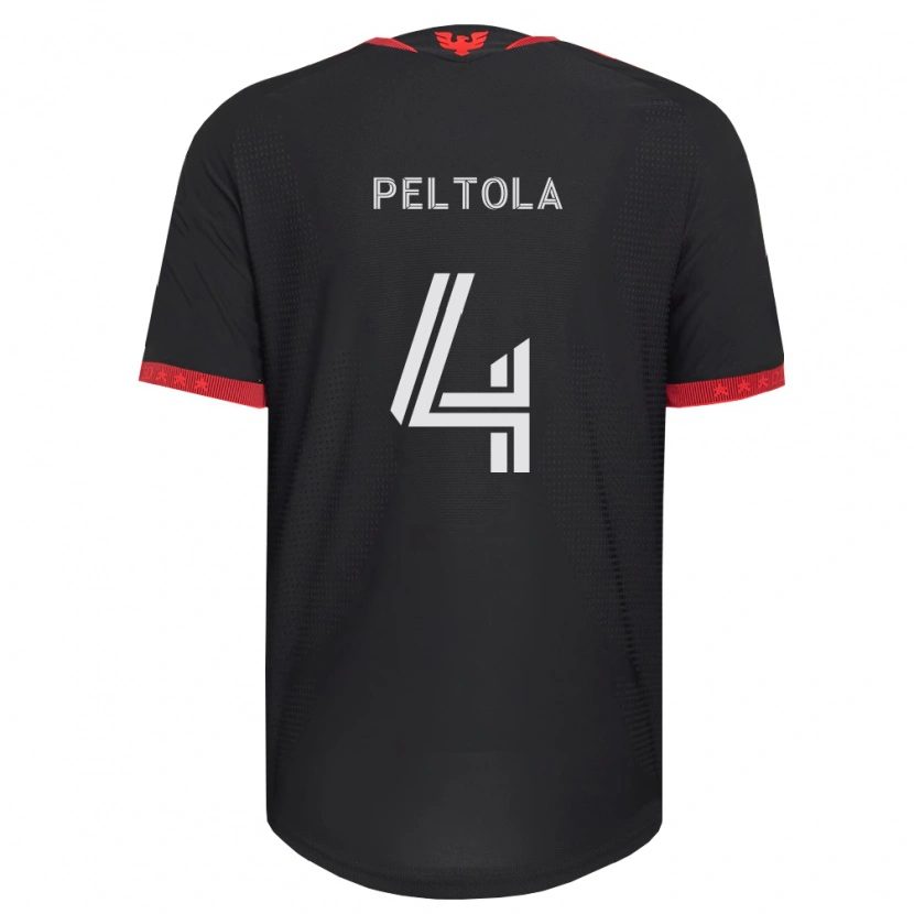 Danxen Barn Matti Peltola #4 Svart Vit Röd Hemmatröja Matchtröjor 2026/27 Tröjor T-Tröja
