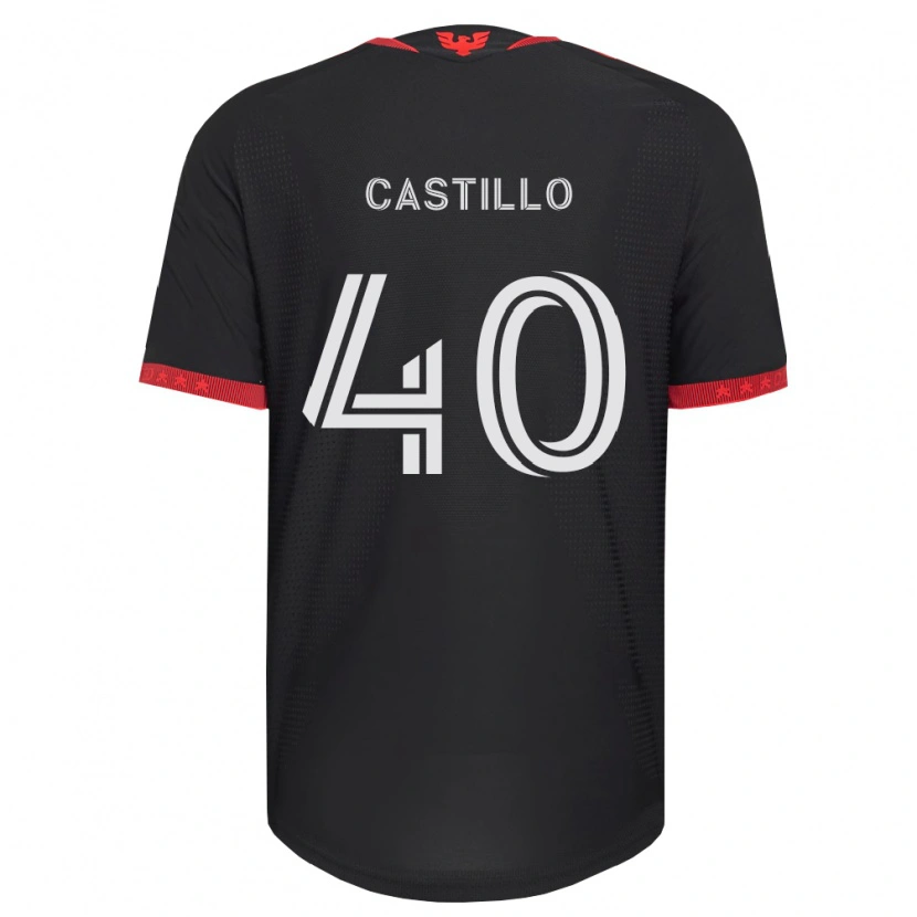 Danxen Barn Kamil Castillo #40 Svart Vit Röd Hemmatröja Matchtröjor 2026/27 Tröjor T-Tröja