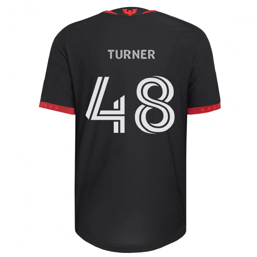 Danxen Barn Gavin Turner #48 Svart Vit Röd Hemmatröja Matchtröjor 2026/27 Tröjor T-Tröja