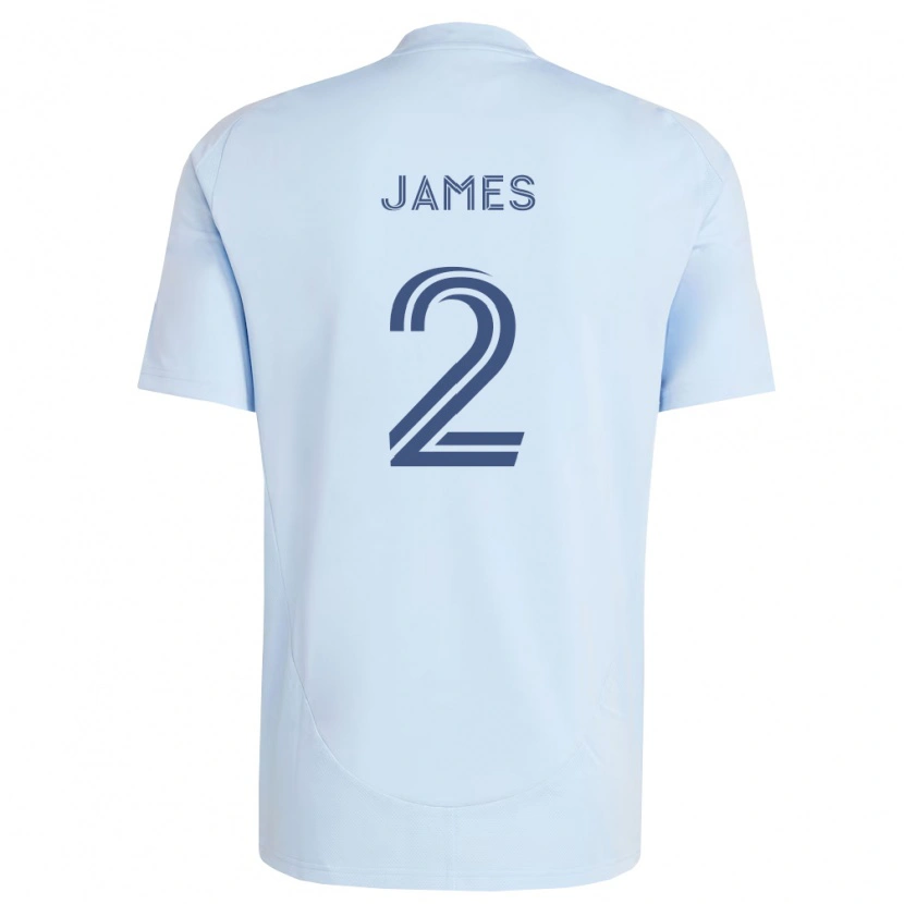 Danxen Barn Ian James #2 Ljusblå Ljusgrå Hemmatröja Matchtröjor 2026/27 Tröjor T-Tröja