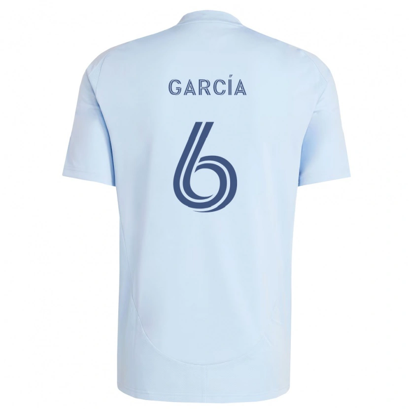 Danxen Barn Manu García #6 Ljusblå Ljusgrå Hemmatröja Matchtröjor 2026/27 Tröjor T-Tröja