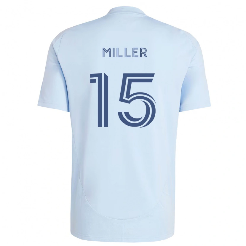Danxen Barn Jansen Miller #15 Ljusblå Ljusgrå Hemmatröja Matchtröjor 2026/27 Tröjor T-Tröja