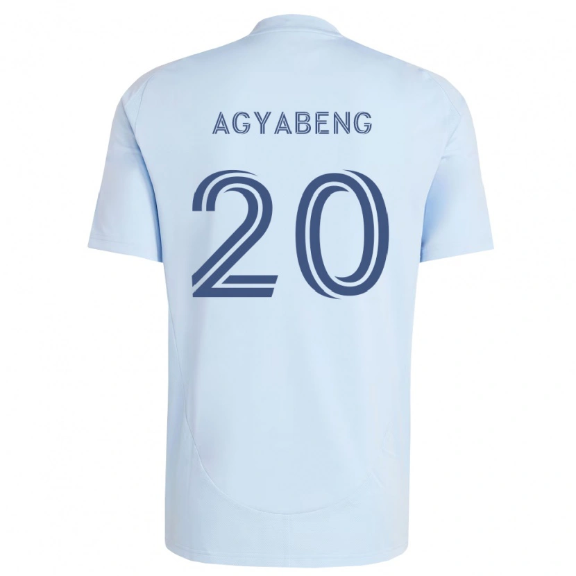 Danxen Barn Kwaku Agyabeng #20 Ljusblå Ljusgrå Hemmatröja Matchtröjor 2026/27 Tröjor T-Tröja