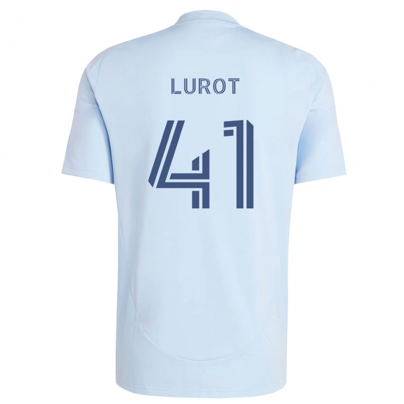 Danxen Barn Pierre Lurot #41 Ljusblå Ljusgrå Hemmatröja Matchtröjor 2026/27 Tröjor T-Tröja