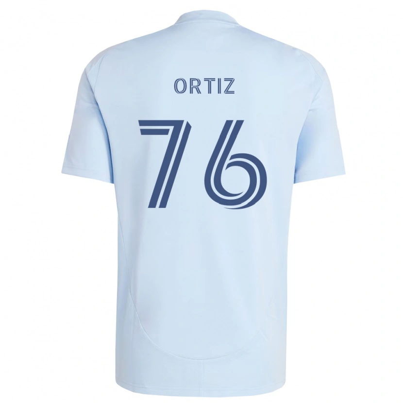 Danxen Barn Johann Ortiz #76 Ljusblå Ljusgrå Hemmatröja Matchtröjor 2026/27 Tröjor T-Tröja