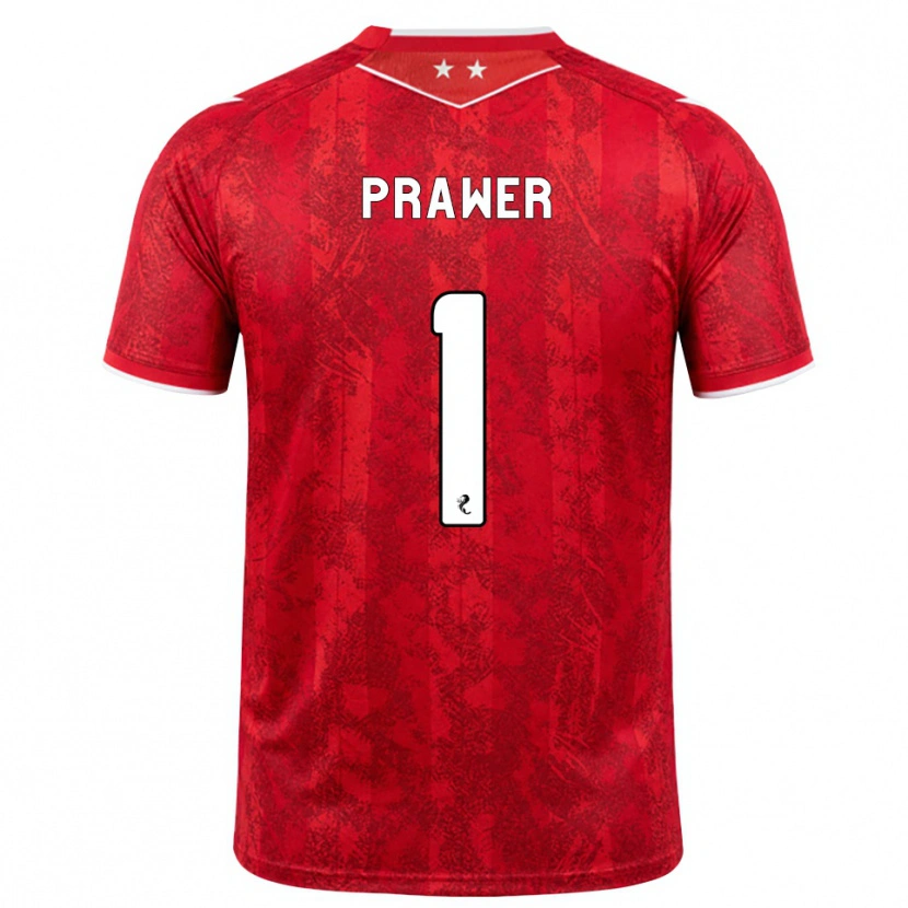Danxen Barn Anna Prawer #1 Röd Vit Hemmatröja Matchtröjor 2026/27 Tröjor T-Tröja