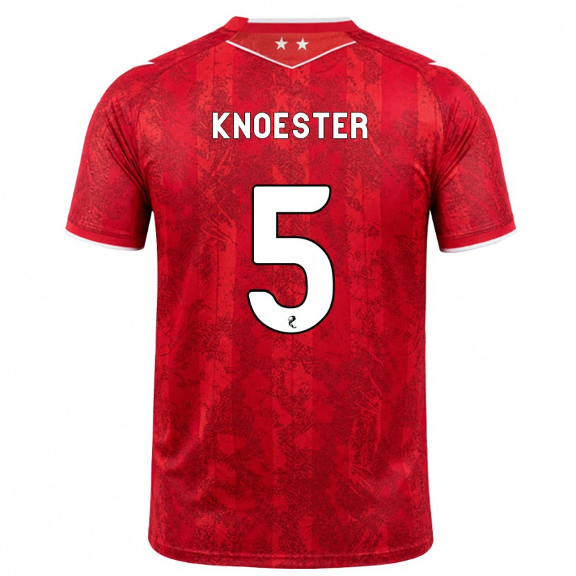 Danxen Barn Mats Knoester #5 Röd Vit Hemmatröja Matchtröjor 2026/27 Tröjor T-Tröja