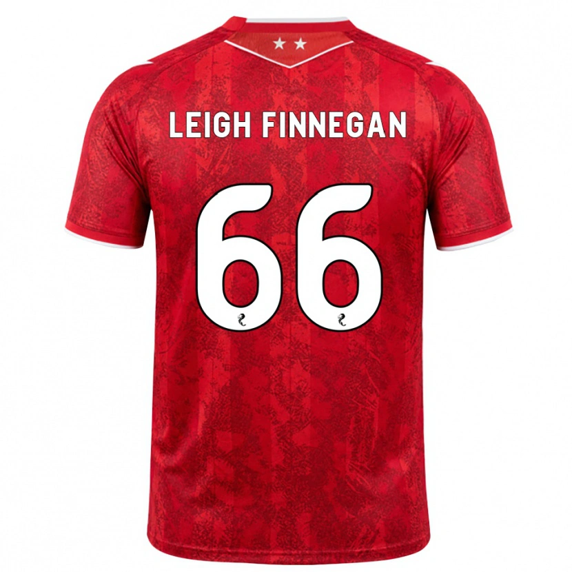 Danxen Barn Toni Leigh Finnegan #66 Röd Vit Hemmatröja Matchtröjor 2026/27 Tröjor T-Tröja