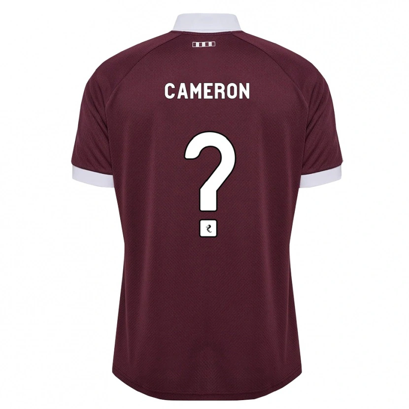 Danxen Barn Ruaridh Cameron #0 Vinröd Vit Hemmatröja Matchtröjor 2026/27 Tröjor T-Tröja