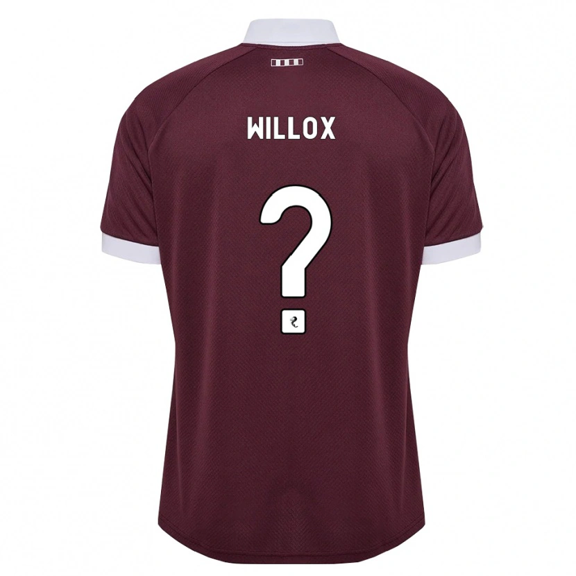 Danxen Barn Harry Willox #0 Vinröd Vit Hemmatröja Matchtröjor 2026/27 Tröjor T-Tröja