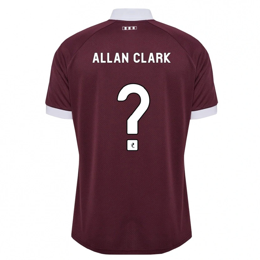 Danxen Barn Allan Clark #0 Vinröd Vit Hemmatröja Matchtröjor 2026/27 Tröjor T-Tröja