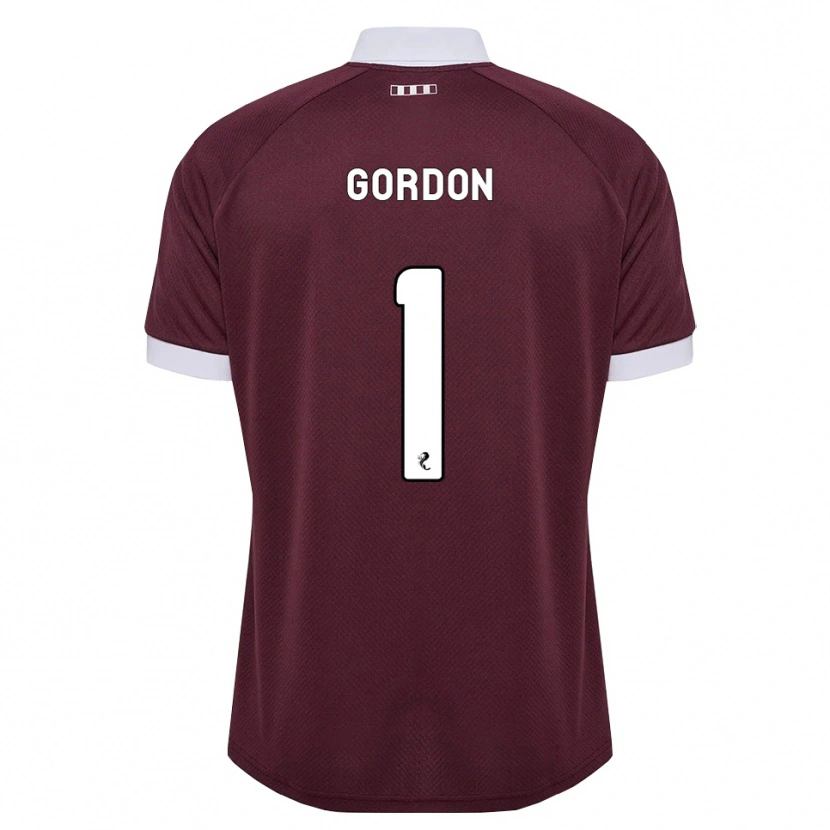 Danxen Barn Craig Gordon #1 Vinröd Vit Hemmatröja Matchtröjor 2026/27 Tröjor T-Tröja
