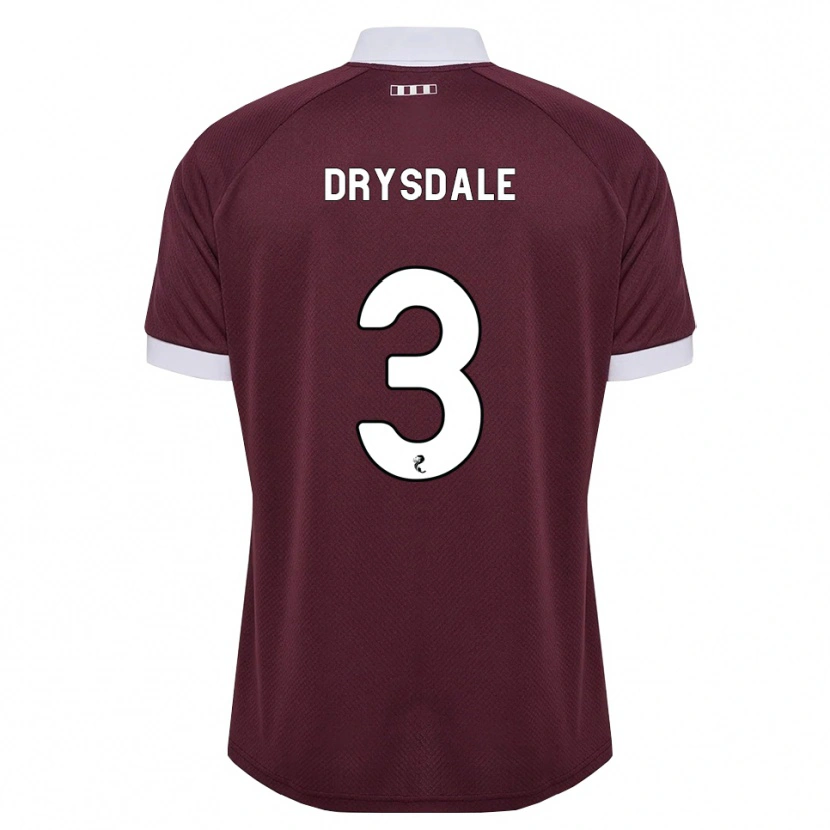 Danxen Barn Ethan Drysdale #3 Vinröd Vit Hemmatröja Matchtröjor 2026/27 Tröjor T-Tröja