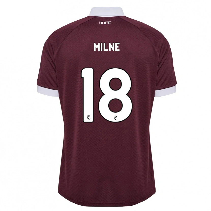 Danxen Barn Harry Milne #18 Vinröd Vit Hemmatröja Matchtröjor 2026/27 Tröjor T-Tröja