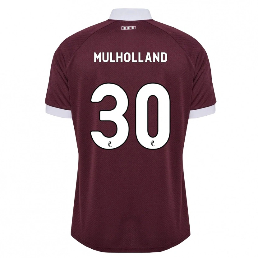Danxen Barn James Mulholland #30 Vinröd Vit Hemmatröja Matchtröjor 2026/27 Tröjor T-Tröja