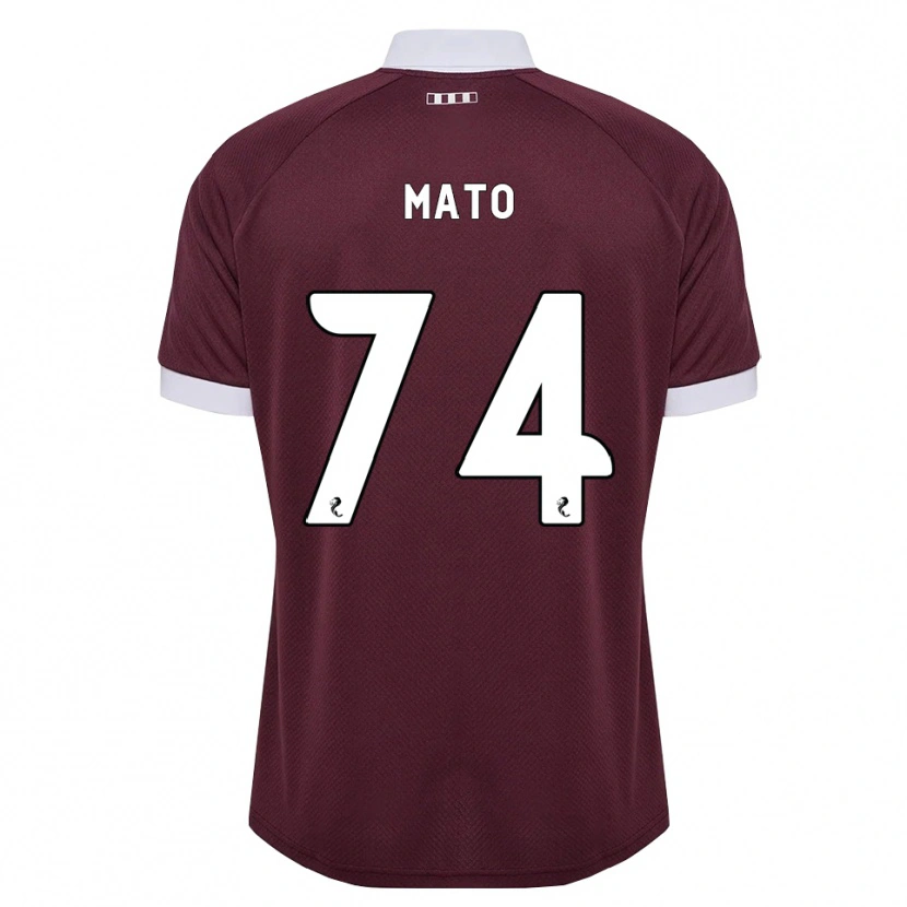Danxen Barn Rogers Mato #74 Vinröd Vit Hemmatröja Matchtröjor 2026/27 Tröjor T-Tröja
