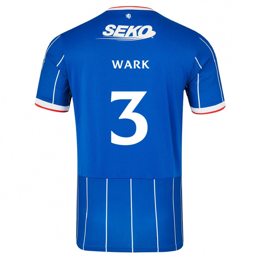 Danxen Barn Lyle Wark #3 Röd Blå Vit Hemmatröja Matchtröjor 2026/27 Tröjor T-Tröja