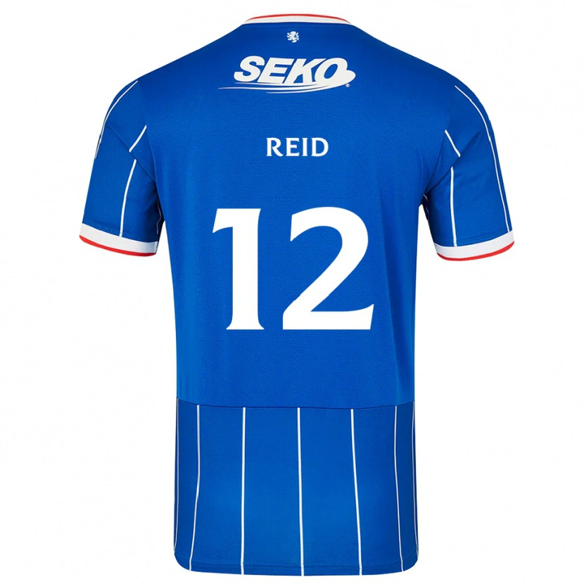 Danxen Barn James Reid #12 Röd Blå Vit Hemmatröja Matchtröjor 2026/27 Tröjor T-Tröja