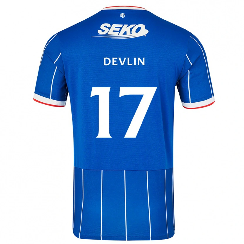 Danxen Barn Cammy Devlin #17 Röd Blå Vit Hemmatröja Matchtröjor 2026/27 Tröjor T-Tröja